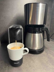 Melitta Kaffeemaschine und Nespresspo