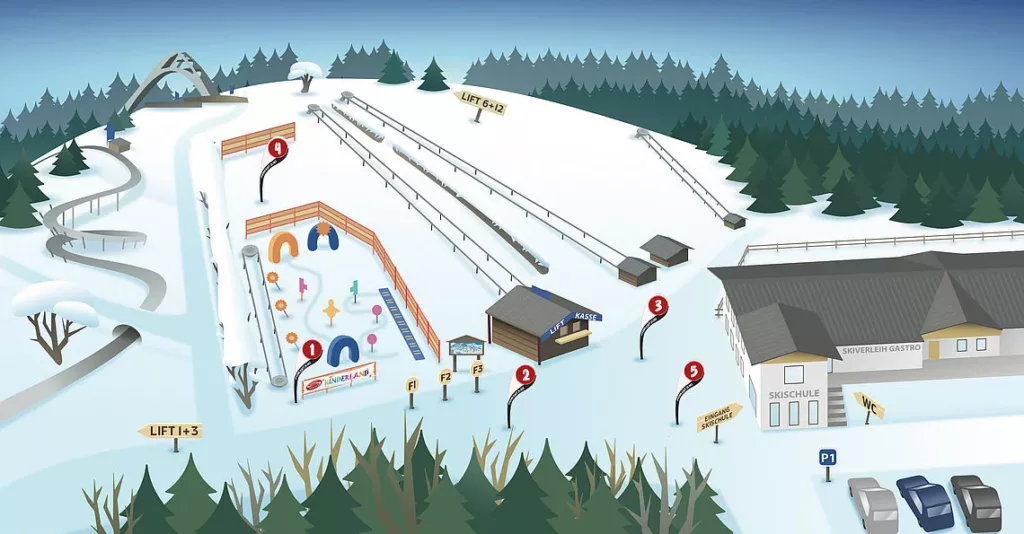 Lageplan Skischule Winterberg