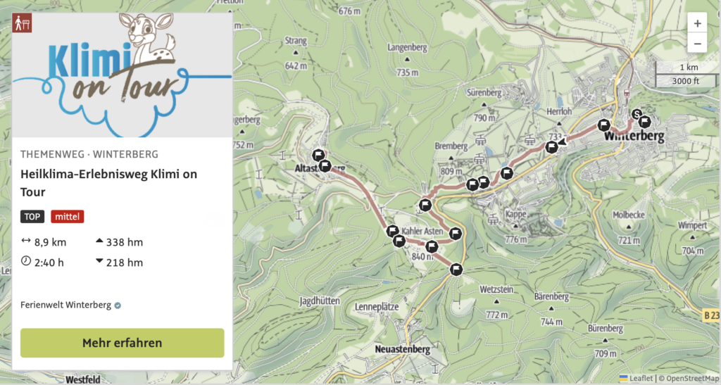 Klimi on Tour Klimaerlebniswanderunf