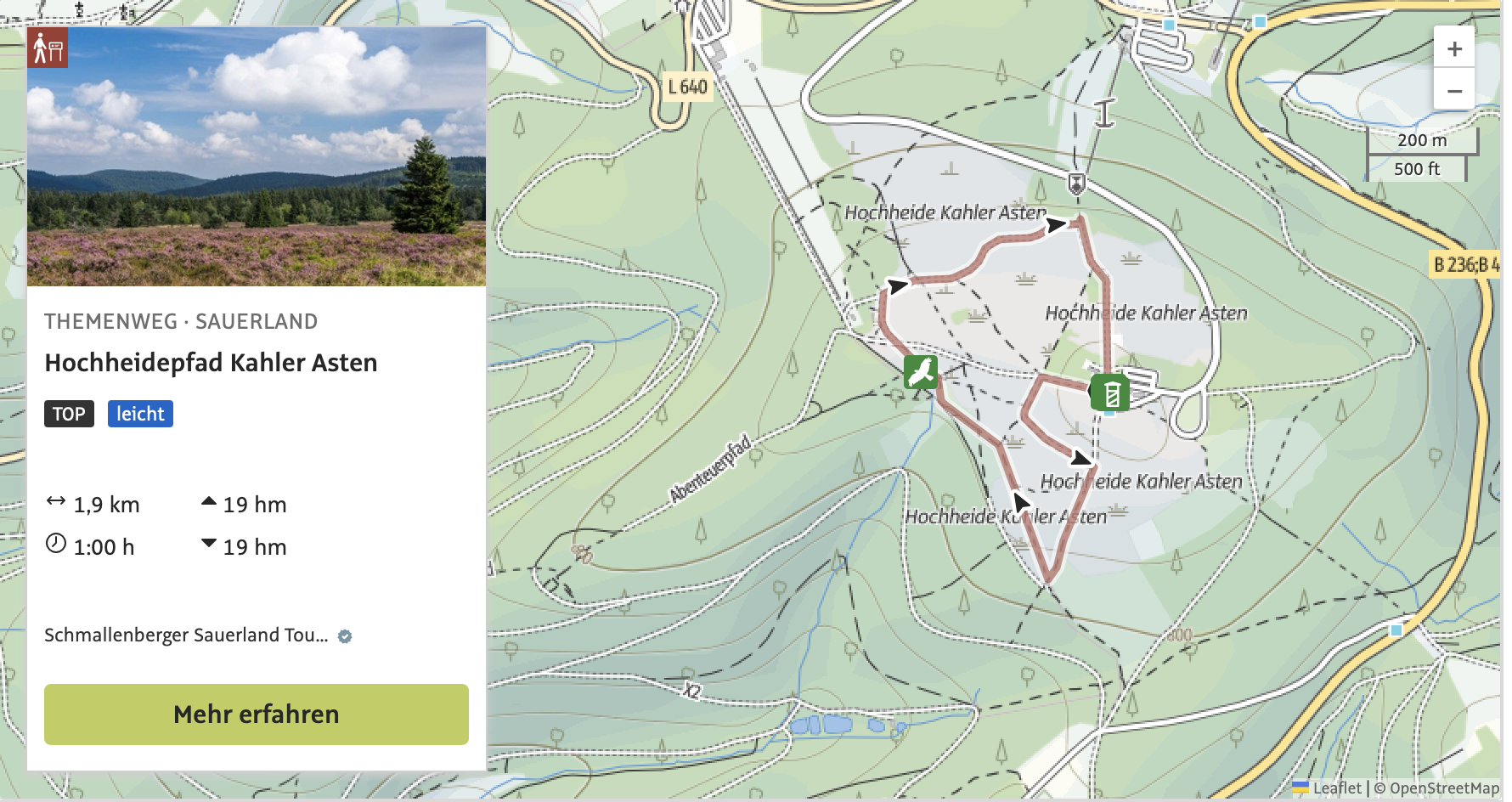 Hochheide Lehrpfad Kahler Asten