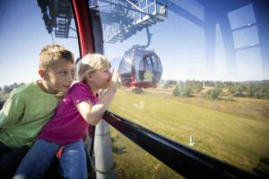 Ettelsberg Seilbahn in der Gondel