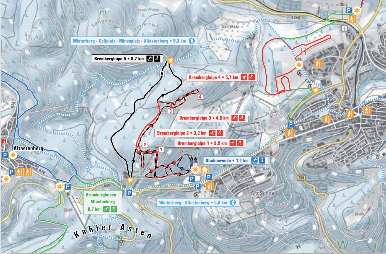 Loipenplan Bremberg Winterberg